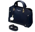 LuxeGrip Top Handle Navy  Hand Bag - Image 3